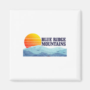 Imã Montanhas Blue Ridge Vintage Montanhas EUA América