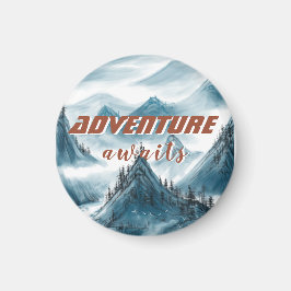 Imã Montanhas Clássicas Pintando Cotação Inspiracional