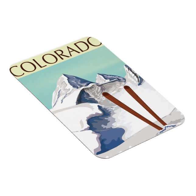 Ímã Montanhas de esqui (Lado Direito)