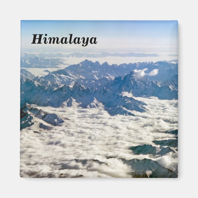 Imã montanhas do Himalaia sob nuvens - Tibete (Frente)