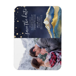 Ímã Montanhas do Ouro Azul Foto De Casamento Salvar A