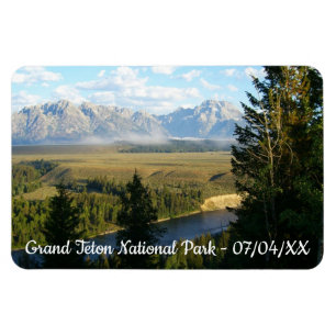 Ímã Montanhas e Rio Jackson Hole
