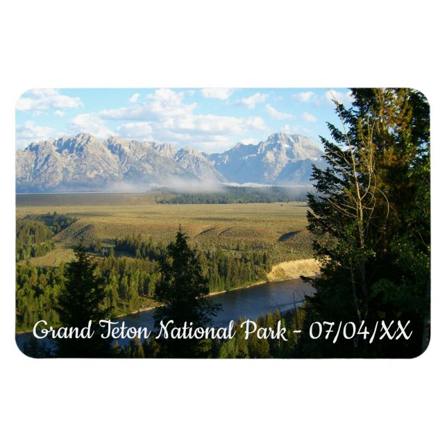 Ímã Montanhas e Rio Jackson Hole (Horizontal)