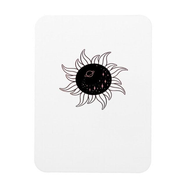 Ímã Montanhas Espaciais do Sol Whimsigoth e Pôr do Sol (Vertical)