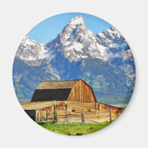 Imã Montanhas grandes de Tetons dos celeiros