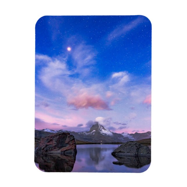 Ímã Montanhas | Matterhorn & Lake Stellisee (Vertical)