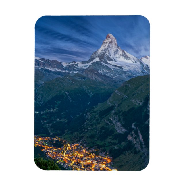 Ímã Montanhas | Matterhorn, Zermatt, Alpes Suíços (Vertical)