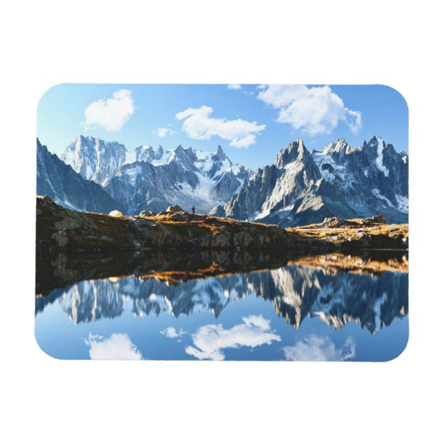 Ímã Montanhas | Mont Blanc Massif, França (Horizontal)