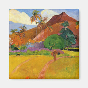 Imã 'Montanhas no Tahiti' - Paul Gauguin Magnet