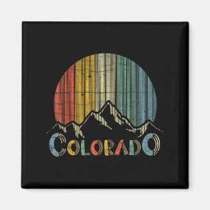 Imã Montanhas rochosas do Colorado esqui retro acampam