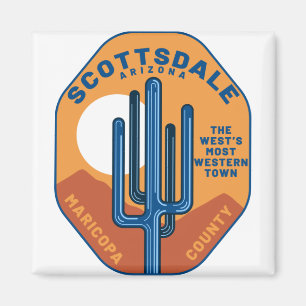 Imã Montanhas Scottsdale Arizona Cactus