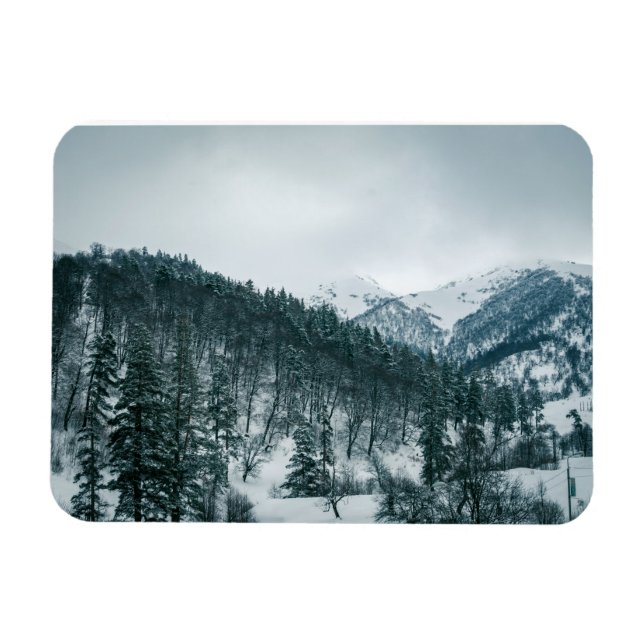 Ímã Montanhas Snowy na Geórgia (Horizontal)