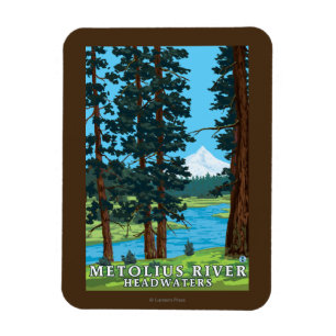 Ímã Montante do rio de Metolius, Oregon