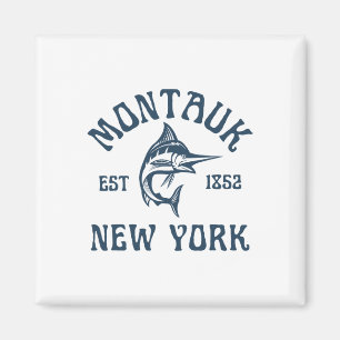 Imã Montauk Nova York Pesca Marlin Viagem Peixe Praia
