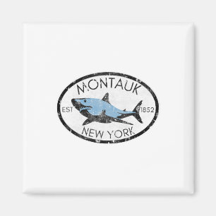 Imã Montauk Nova York Pesca Tubarão Peixe Praia Embarc