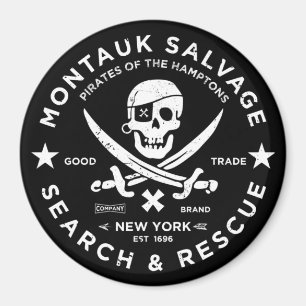 Imã Montauk Salvage Co. 2" Magnet v1