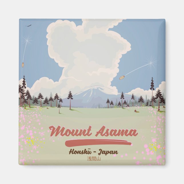 Imã Monte Asama Honshū. (Frente)