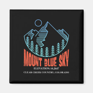 Imã Monte Blue Sky Colorado Montanha de Esqui Esqui Es