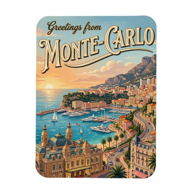 Ímã Monte Carlo Mônaco (Vertical)
