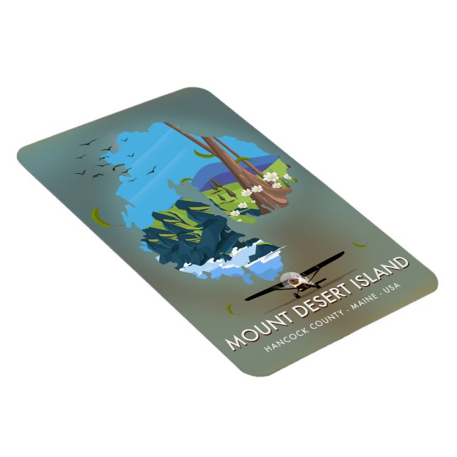 Ímã Monte Desert Island, Hancock County, Maine, EUA (Lado Direito)