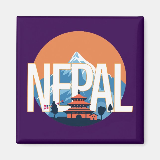 Imã Monte Everest no Templo do Nepal (Frente)