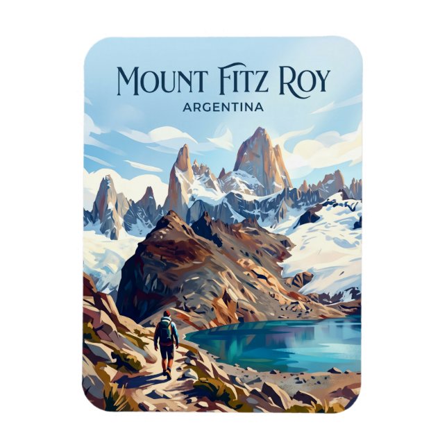 Ímã Monte Fitz Roy Argentina (Vertical)