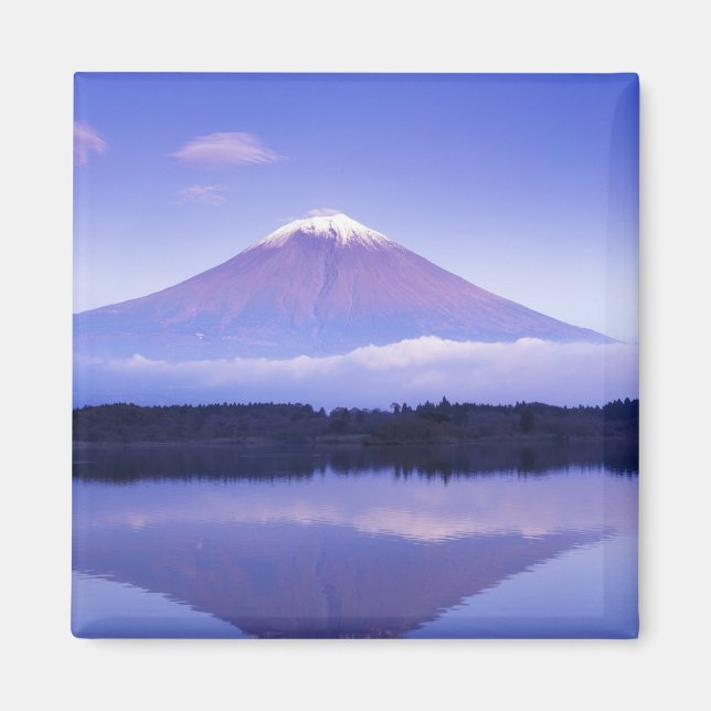 Imã Monte Fuji com Nuvem Lenticular, Lago Motosu, (Frente)
