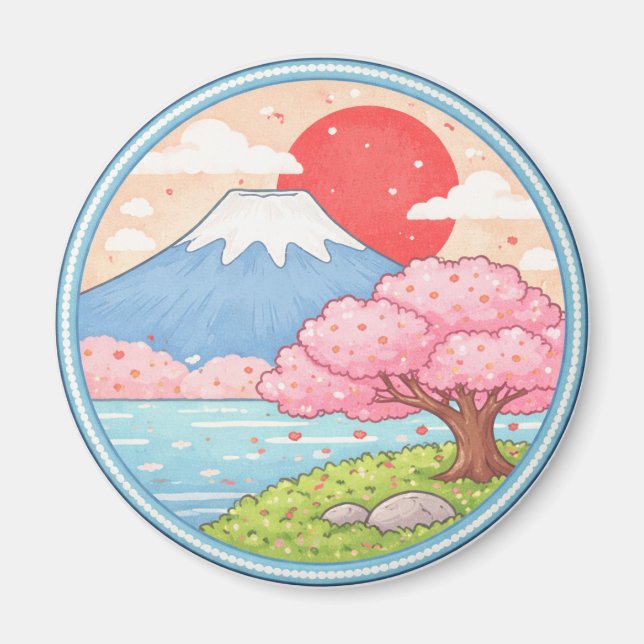 Imã Monte Fuji do Japão (Frente)