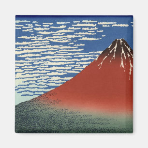 Imã Monte Fuji em tempo limpo (Red Fuji) (Hokusai)