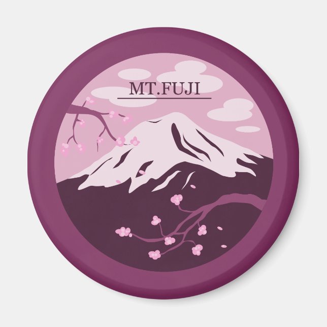Imã Monte Fuji (Rosa) (Frente)