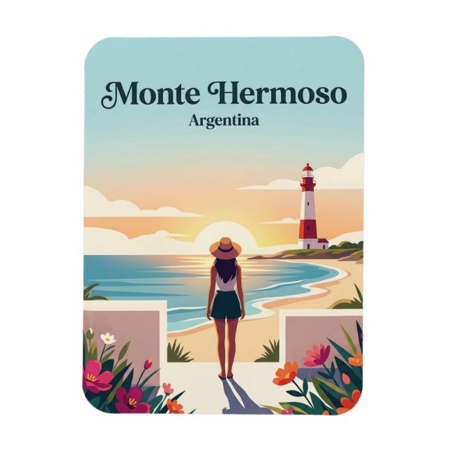 Ímã Monte Hermoso Argentina (Vertical)