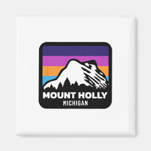 Imã Monte Holly Michigan Skiing Snowboard Family Sk