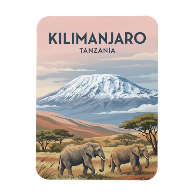 Ímã Monte Kilimanjaro, Moshi, Kilimanjaro (Vertical)
