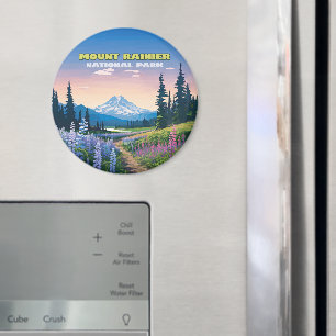 Imã Monte Rainier National Park Washington Retro