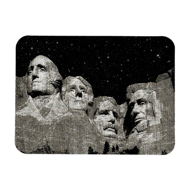 Ímã Monte Rushmore Presidentes Americanos, (Horizontal)