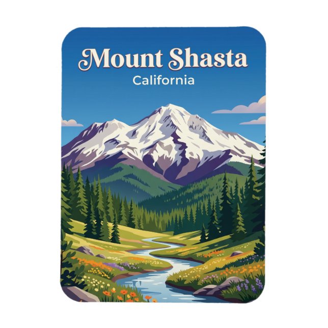 Ímã Monte Shasta Califórnia (Vertical)
