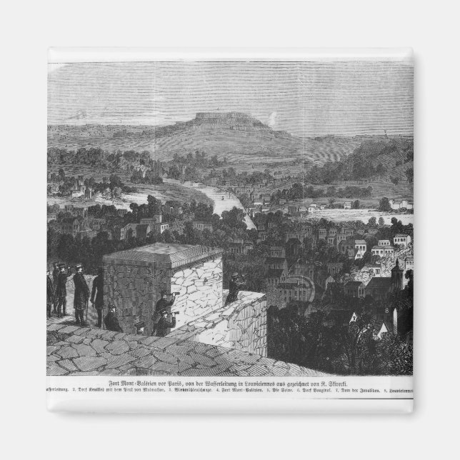 Imã Monte Valerien visto de Louveciennes (Frente)