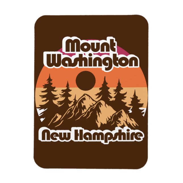Ímã Monte Washington New Hampshire (Vertical)