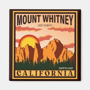Imã Monte Whitney California Sierra Nevada Vintage