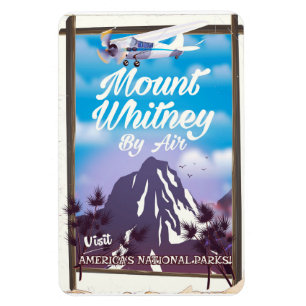 Ímã Monte Whitney, Poster de viagens Clássico da Calif