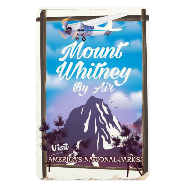 Ímã Monte Whitney, Poster de viagens Clássico da Calif (Vertical)
