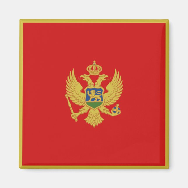 Imã Montenegro Flag Magnet (Frente)