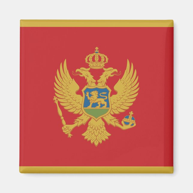 Imã Montenegro Flag Magnet (Frente)