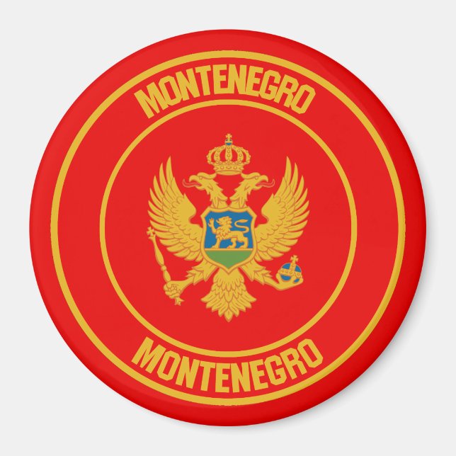 Imã Montenegro Round Emblem (Frente)