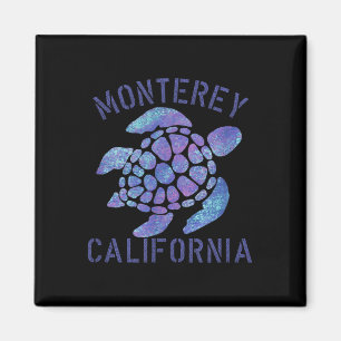 Imã Monterey, Ca Beach Design _ Presente de Tartaruga