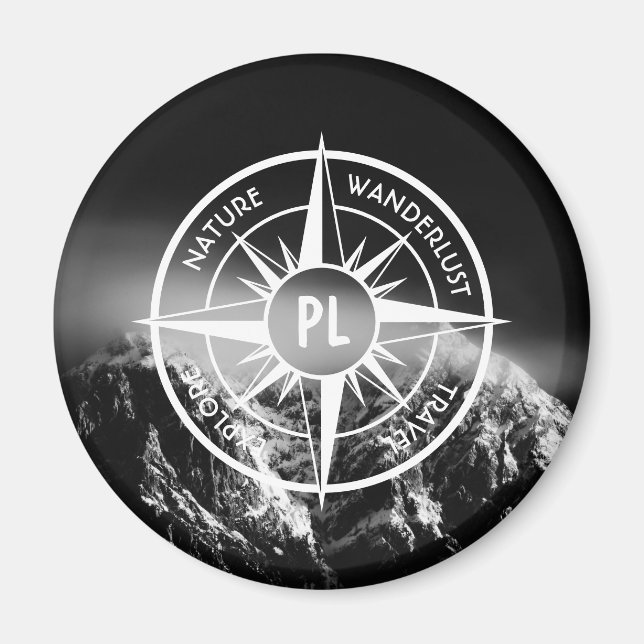 Imã Montes dramáticos do emblema da estrela da Compass (Frente)