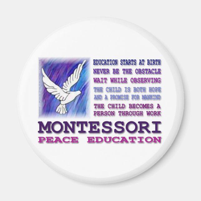 Imã Montessori Dove (Frente)