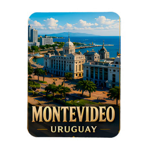 Ímã Montevideo Uruguai Viagem Cidade Lembrança