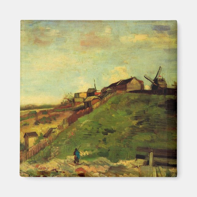 Imã Montmartre: Quarry, the Mills de Vincent van Gogh (Frente)