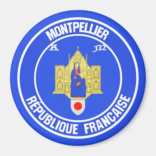 Imã Montpellier Round Emblem (Frente)
